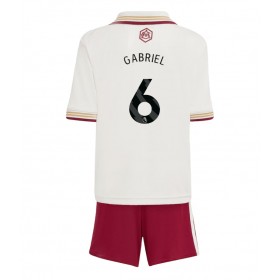 Arsenal Gabriel Magalhaes #6 Tredje Kläder Barn 2025-26 Kortärmad (+ Korta byxor)